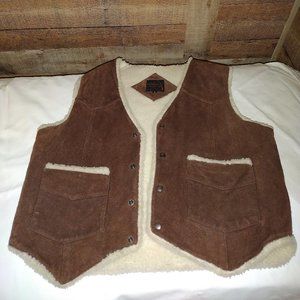 Vintage Leather Vest- Gateway Collection -Size Xl